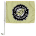 11.5" x 15" Economy Single Reverse Digitally Printed Custom Car Flag